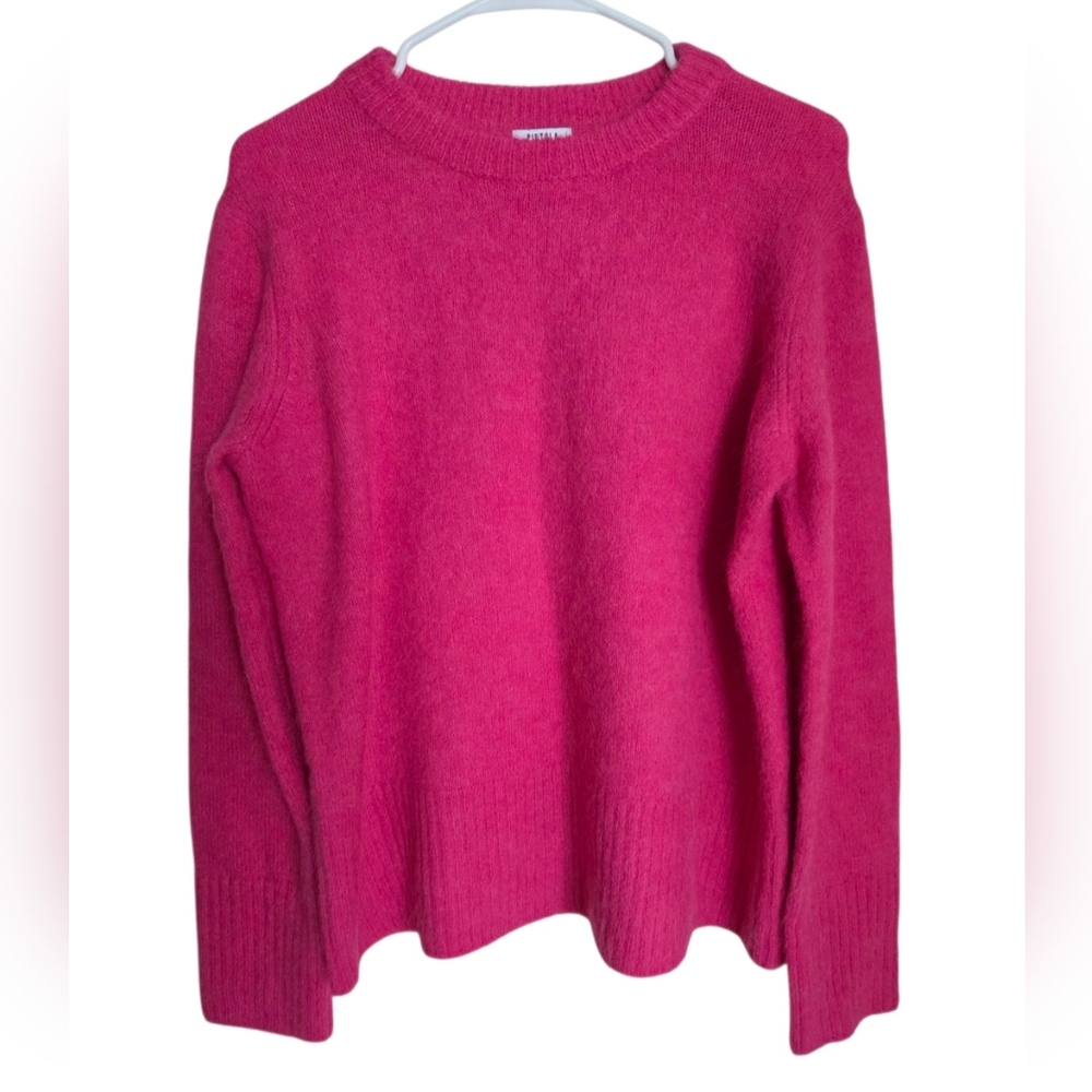 PISTOLA Ivy Sweater Hot Pink Women's XS Oversized Alpaca Soft Preppy‎ Academia
